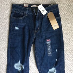 NWT Levi high rise ankle skinny jeans